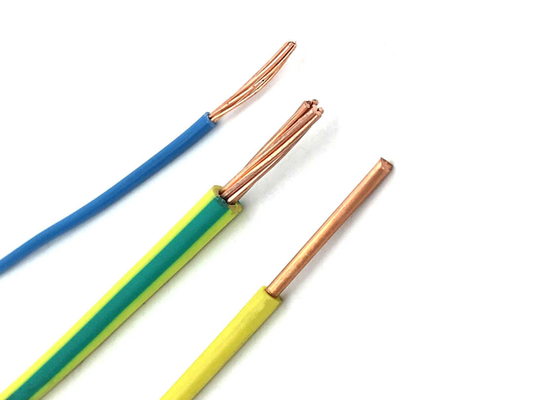 CHINA PVC-schede Elektrische kabel Aarddraad Koperkern 500v leverancier