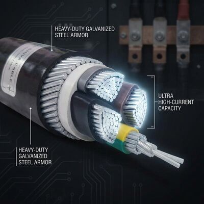 CHINA ABC 4x35mm2 UV Stabilized PVC Insulated Aerial Bundled Cable Overhead 0.6/1kV IEC60502 leverancier