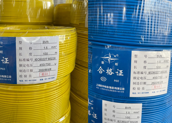 PVC type ST5 schede elektrische kabel Draad koper kern 500v BV Sh Shenghua leverancier