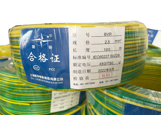 PVC type ST5 schede elektrische kabel Draad koper kern 500v BV Sh Shenghua leverancier