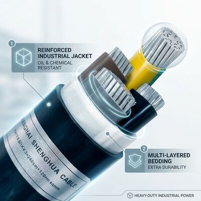 Oliebestendige chemisch bestendige PVC-geïsoleerde kabel 450/750V 3 aderig industrieel gebruik leverancier