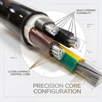 NYY 4x70mm2 Anti UV PVC Insulated Cable Direct Burial Sunlight Resistant 0.6/1kV IEC60502 leverancier