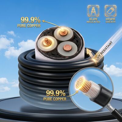 UV-bestendige XLPE-geïsoleerde bovengrondse bundel bovengrondse stroomkabel 0,6/1kV leverancier