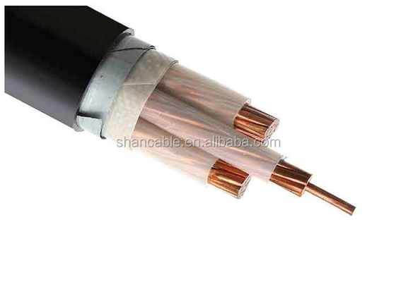 Middenspanning XLPE Geïsoleerde stroomkabel Single Core 3 Core Koperen geleider XLPE Geïsoleerde kabel N2XSY leverancier
